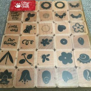 CTMH Rubber Stamp Set 30 Botanicals Super Set S434